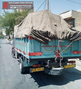 ارسال کمک‌های مردمی به روستای حریه‌ خوزستان