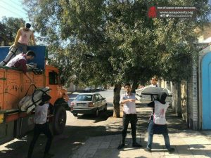 توزیع اقلام در مناطق سیل زده در زمستان 1398