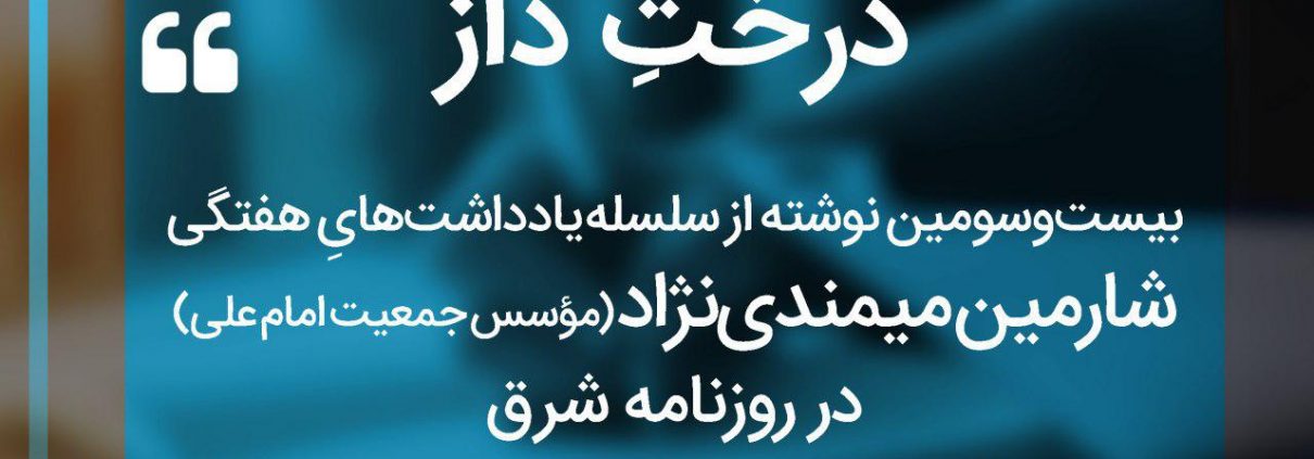 سلسله یادداشت های شارمین میمندی نژاد