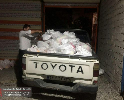توزیع کیسه های کوچه گردان عاشق در مناطق سردشت